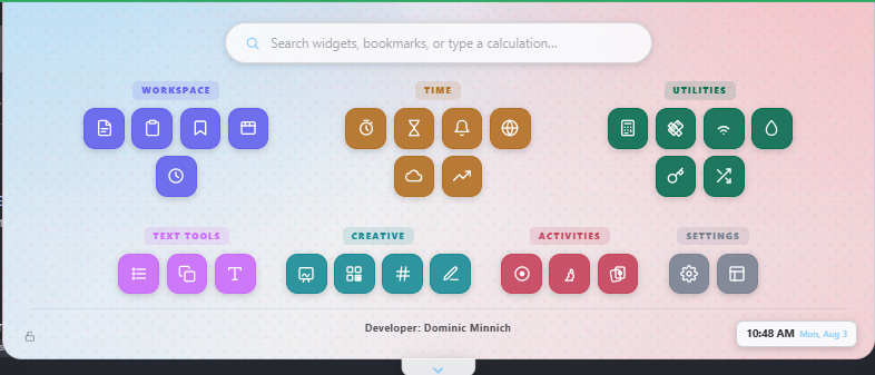 Overlay Command Palette - Chrome Extension screenshot 1
